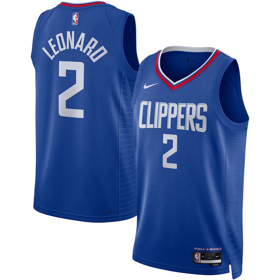 Men Los Angeles Clippers #2 Kawhi Leonard Nike Royal 2022-23 Swingman NBA Jersey